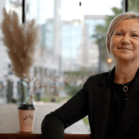 Photo Frédérique Franchise Green Bagel Café