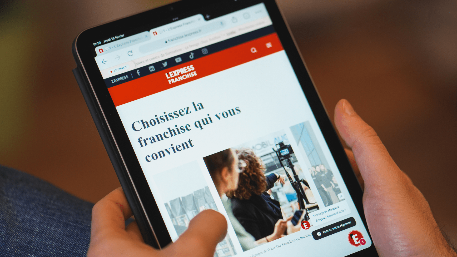 Photo article secrets réussir franchisé