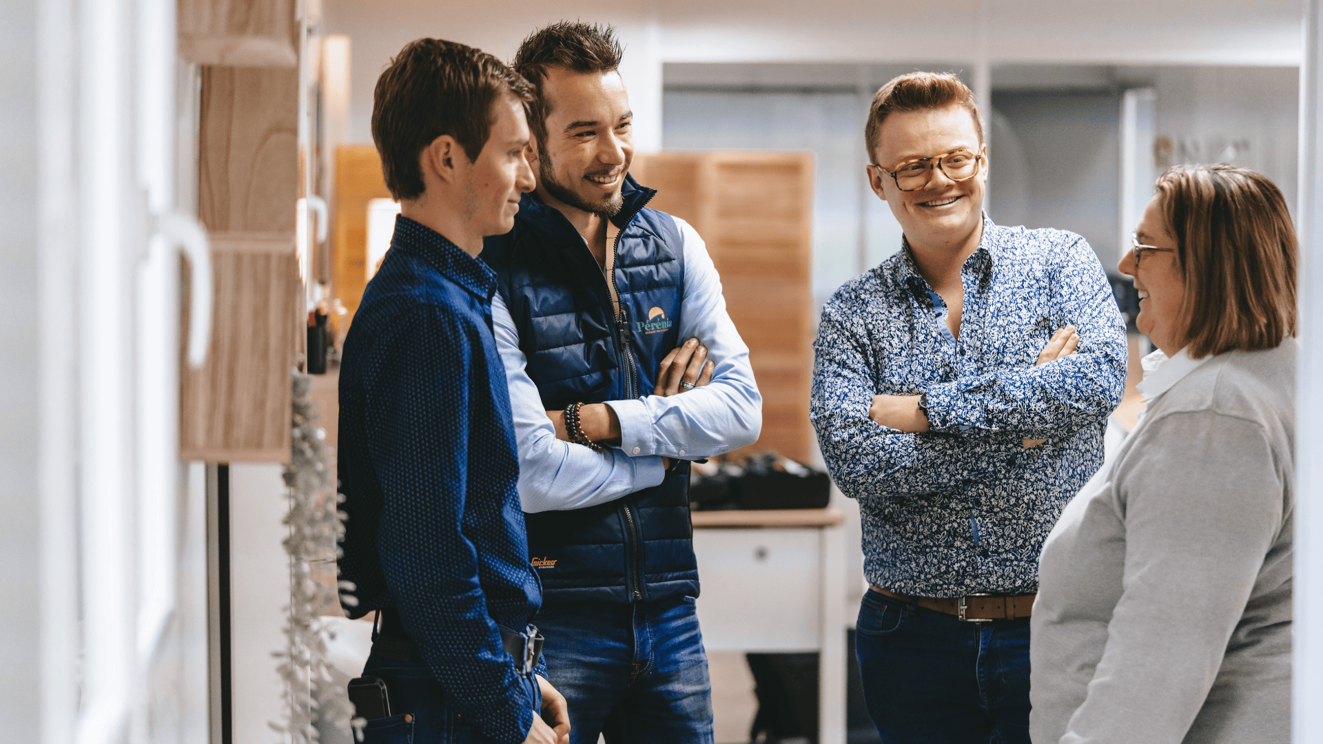 Les équipes de la franchise Perenia pour illustrer la relation entre le franchiseur et le franchisé.