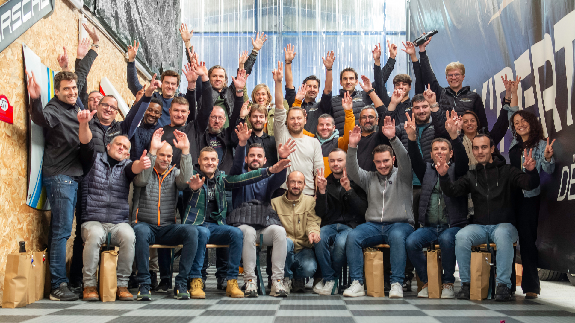 Les équipes de X'Pert Impact lors de leur convention nationale