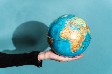 Un globe pour illustrer le développement à l'international