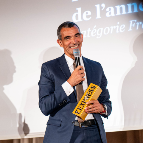 sacha rosenthal pdg de xéfi, reçoit le prix de la personnalité de l'année