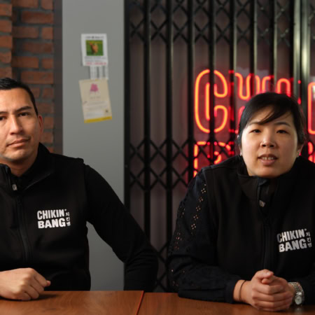 Florence Fléchard, directrice de développement et Jérôme Montoille, directeur des opérations chez CHIKIN BANG