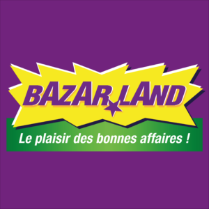 logo bazarland 100 x 100 cm avec fond bohême anaïs