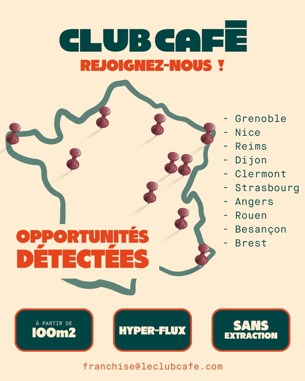 CLUB CAFÉ détecte de nouvelles opportunités pour ses futurs franchisés